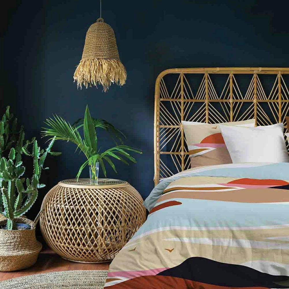 - Parure de lit 2 places coton à motifs 220x240 cm