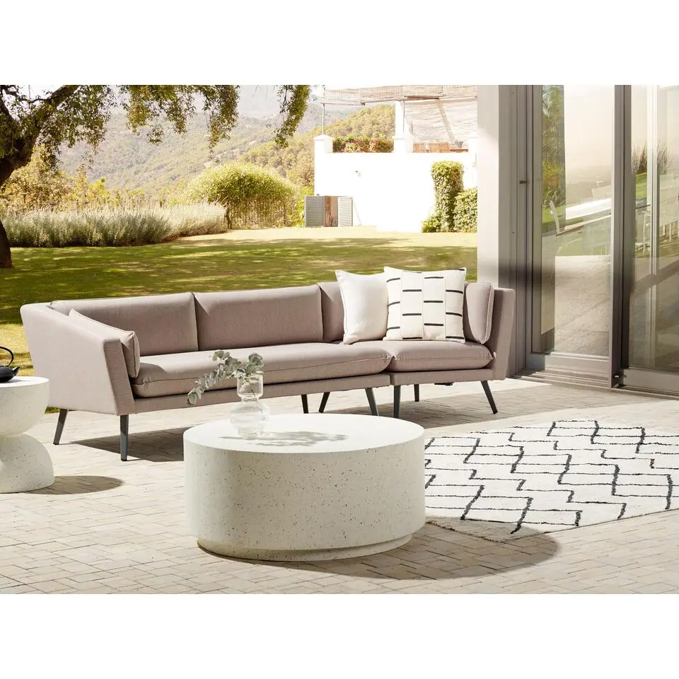 LORETELLO - Loungebank 3-zits - Beige - Polyester