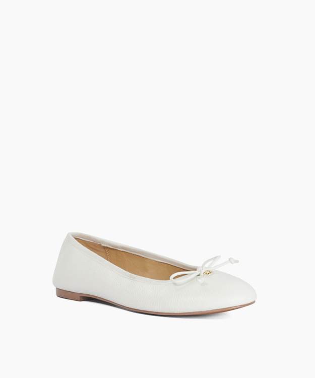Helenne Ecru - Suede Ballet Flats