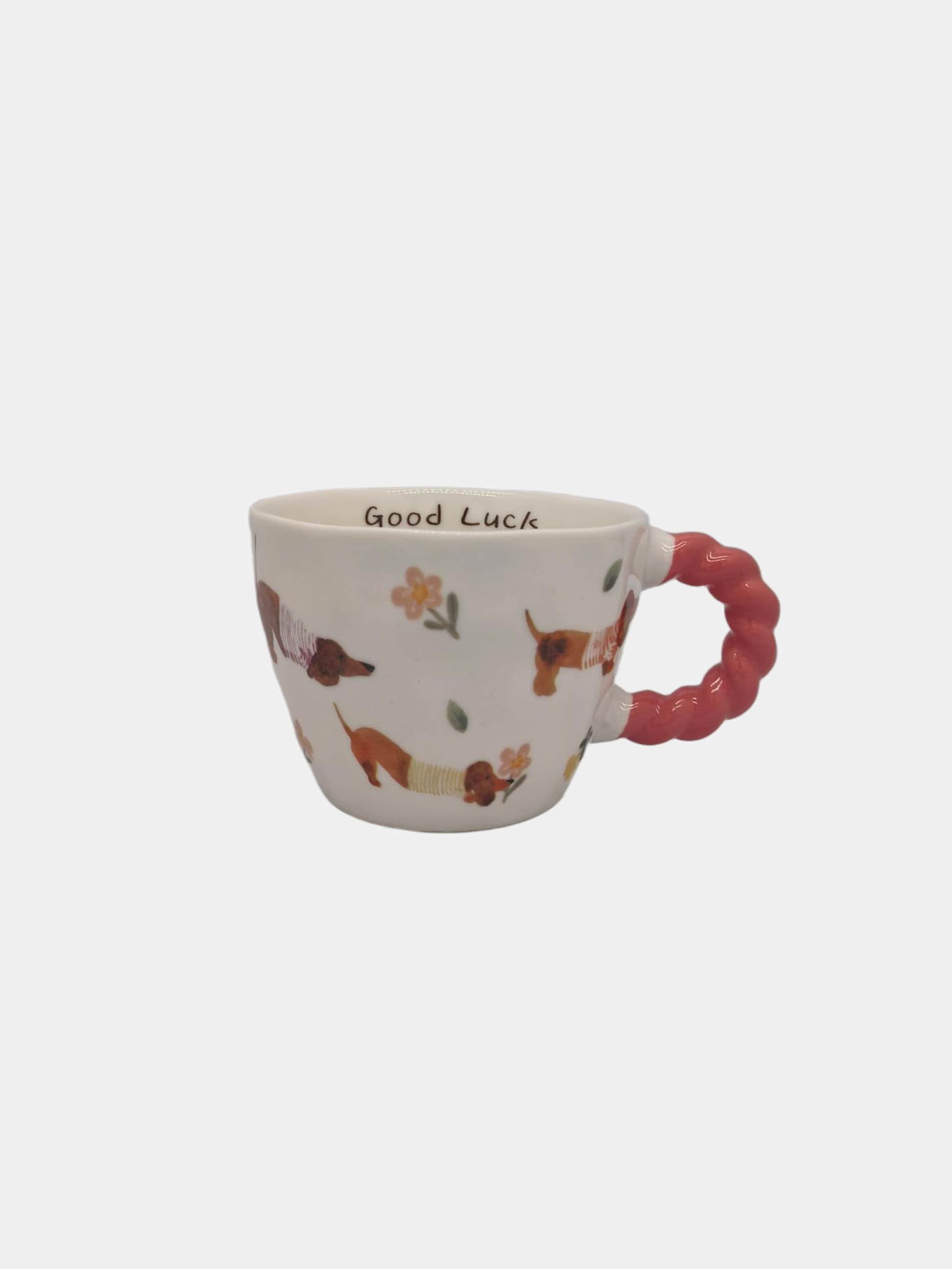 Ceramiczny kubek z motywem psów