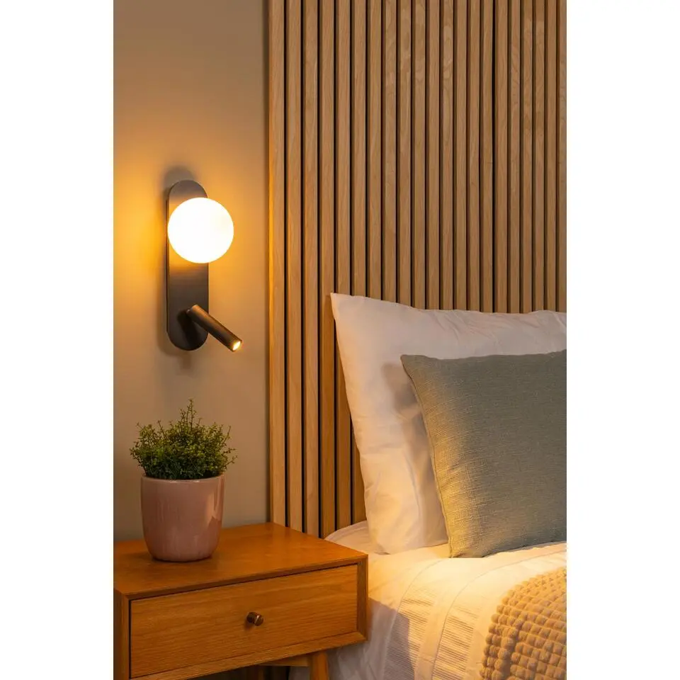 Lucide KELLY Bedlamp - Zwart