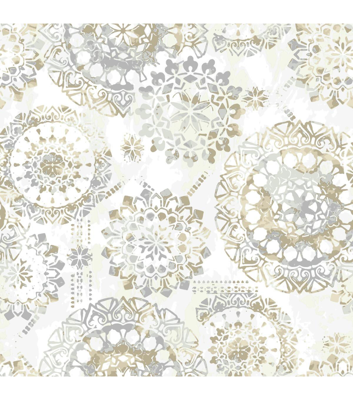 RoomMates Wallpaper Tan & Blue Bohemian