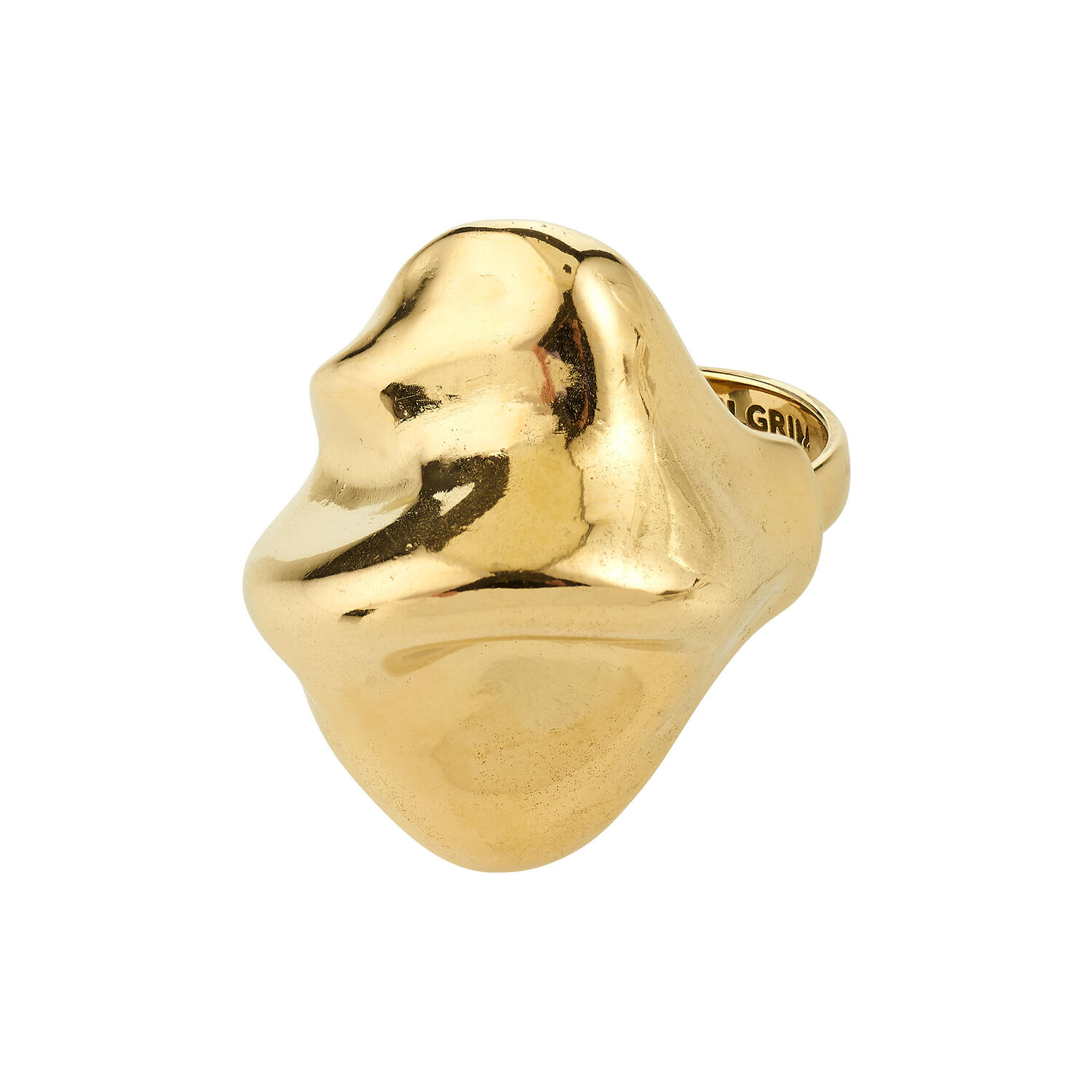 JOHNNIE ring, guldbelagt
