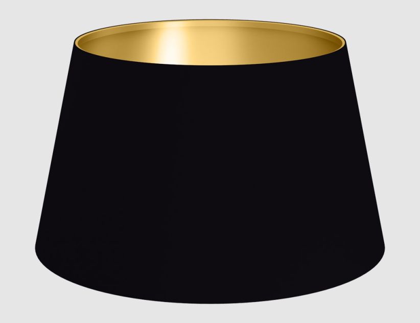 Lampenschirm Schwarz, Gold