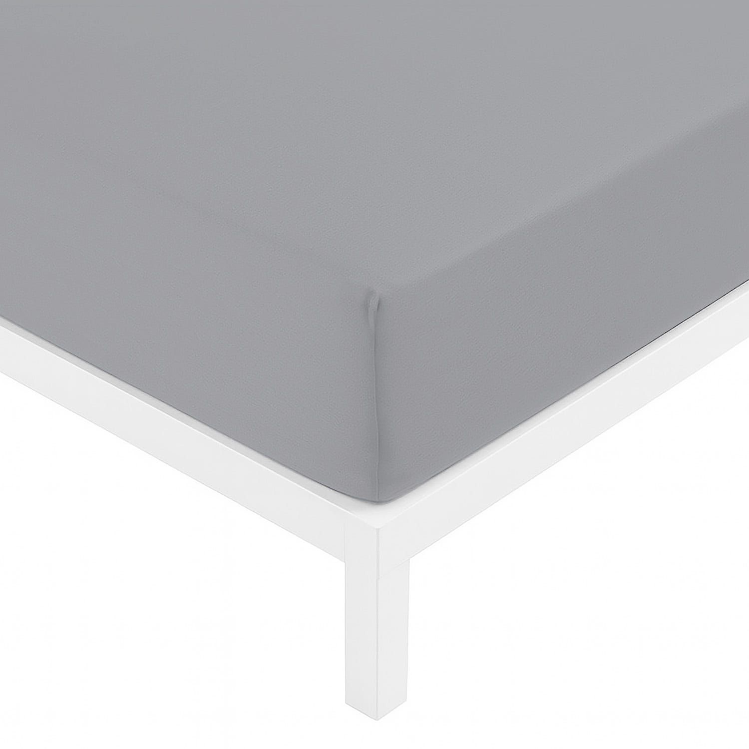 Lenzuolo con angoli matrimoniale grigio Datex