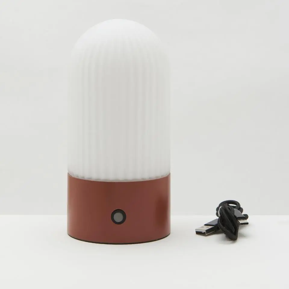 Signature - TOUAREG Lamp - Donkerrood - 9x9x19 cm