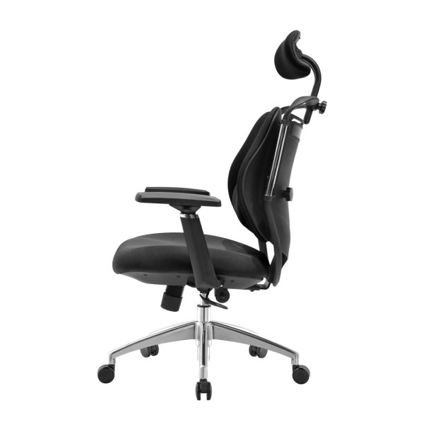 Fotel biurowy ergonomiczny stelio czarny