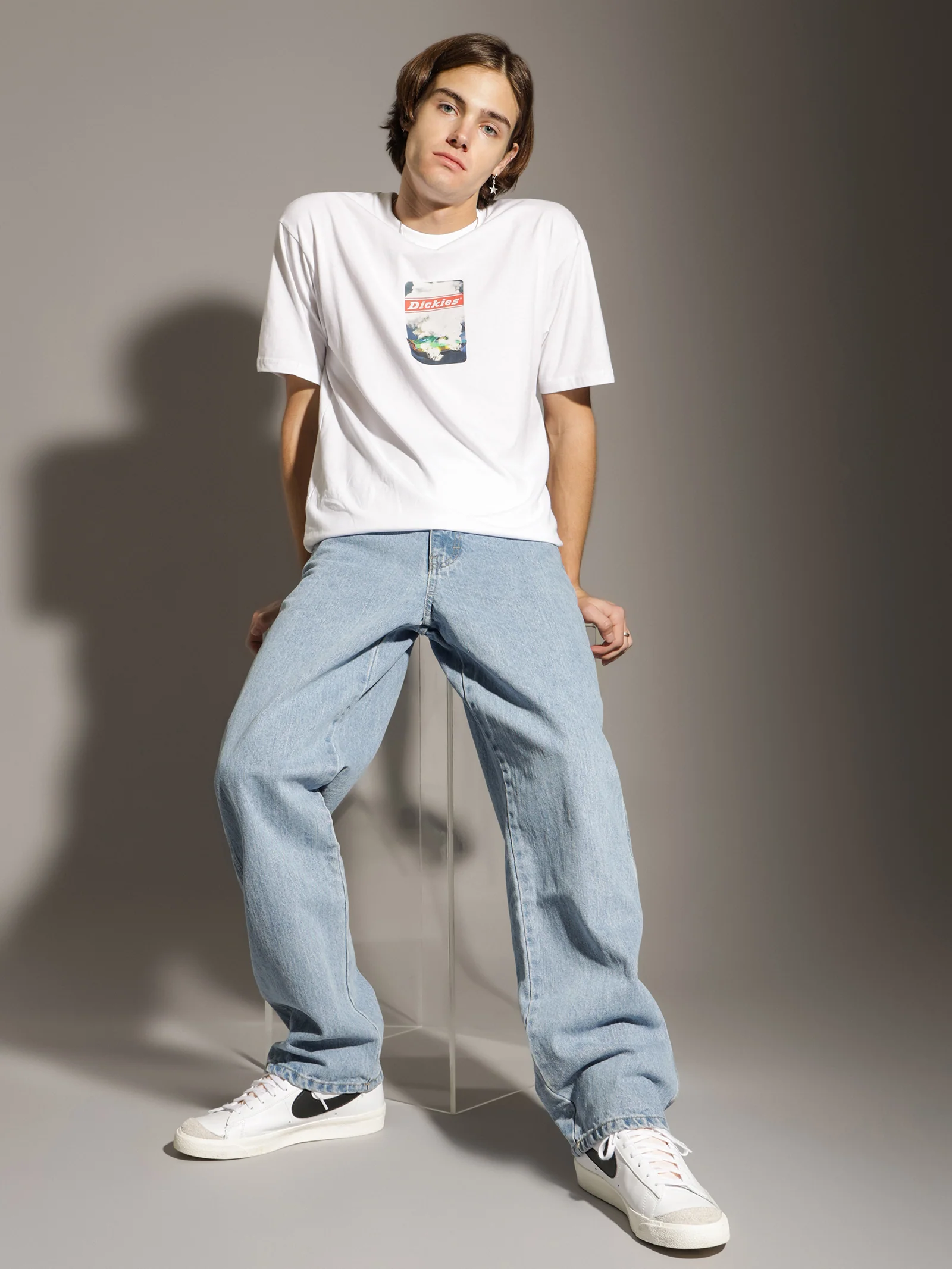 Relaxed Straight Fit 5-Pocket Jeans