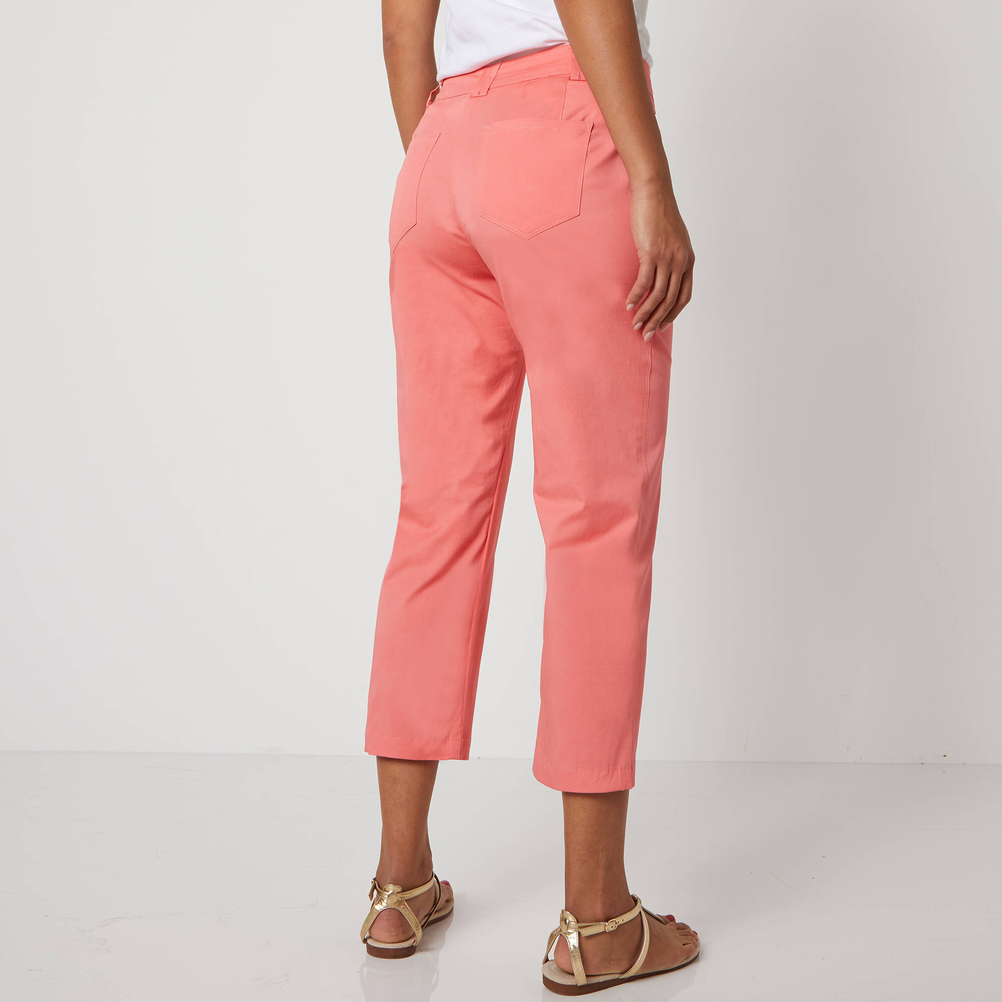 Pantacourt droit stretch