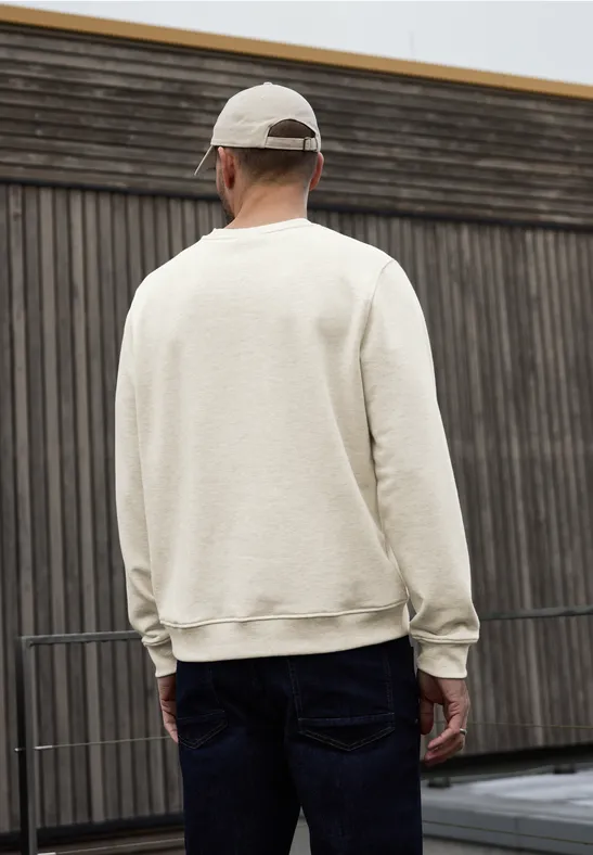 Strukturmix Melange Pullover