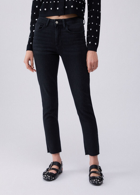 Jeans skinny a vita alta