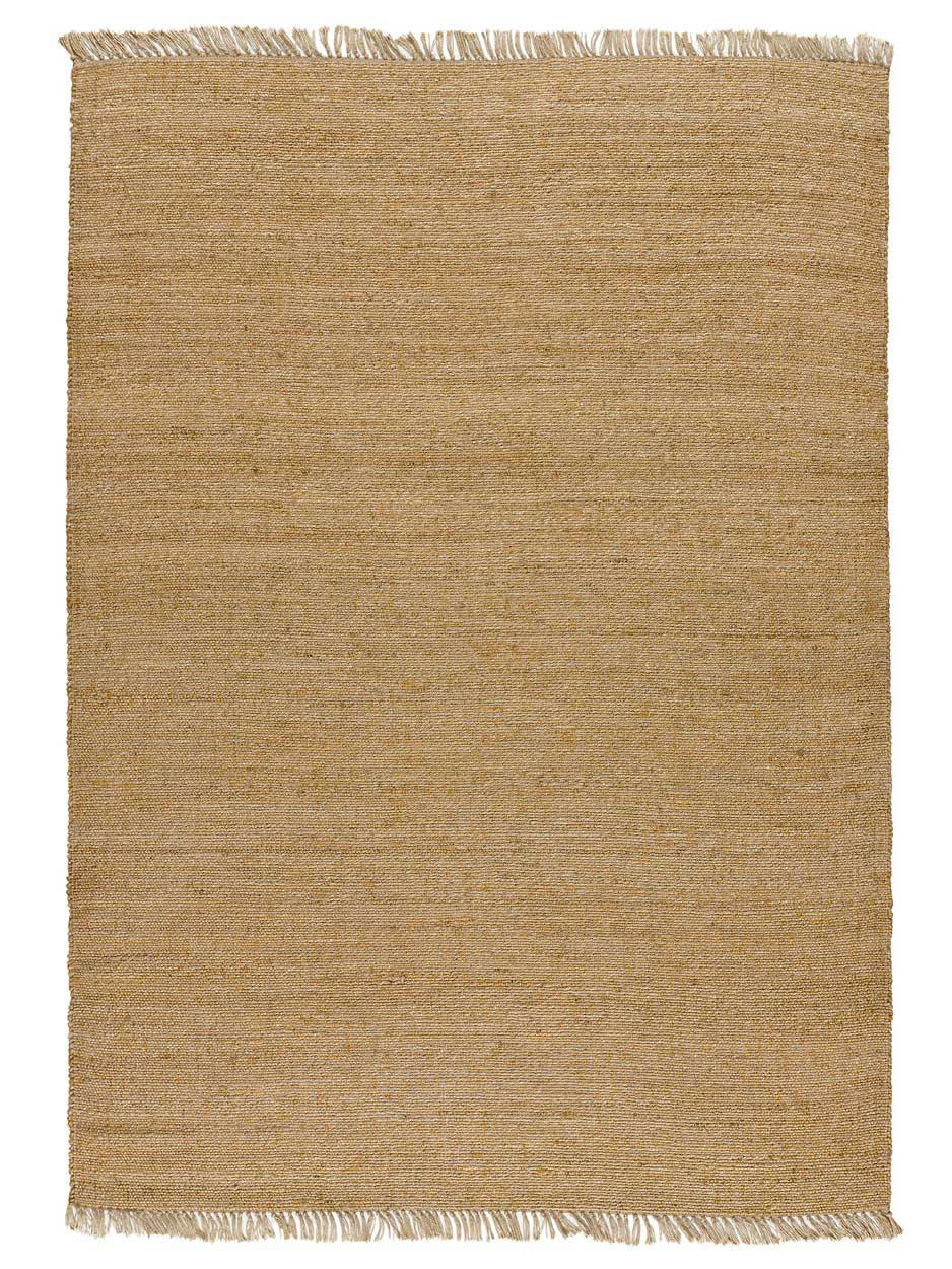 NAKO - Tapis en jute avec franges couleur naturelle, 160X230 cm