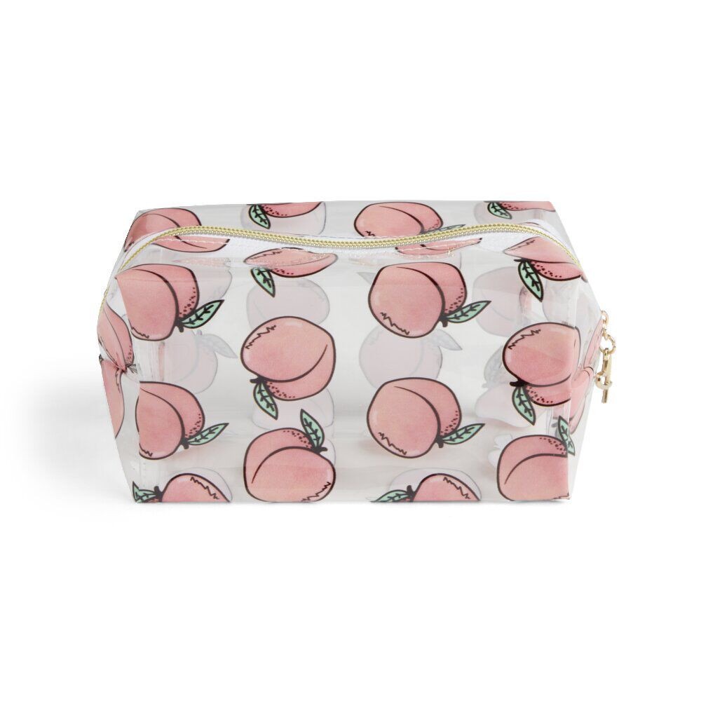 Trousse cosmétique transparente à motifs - 3 modèles