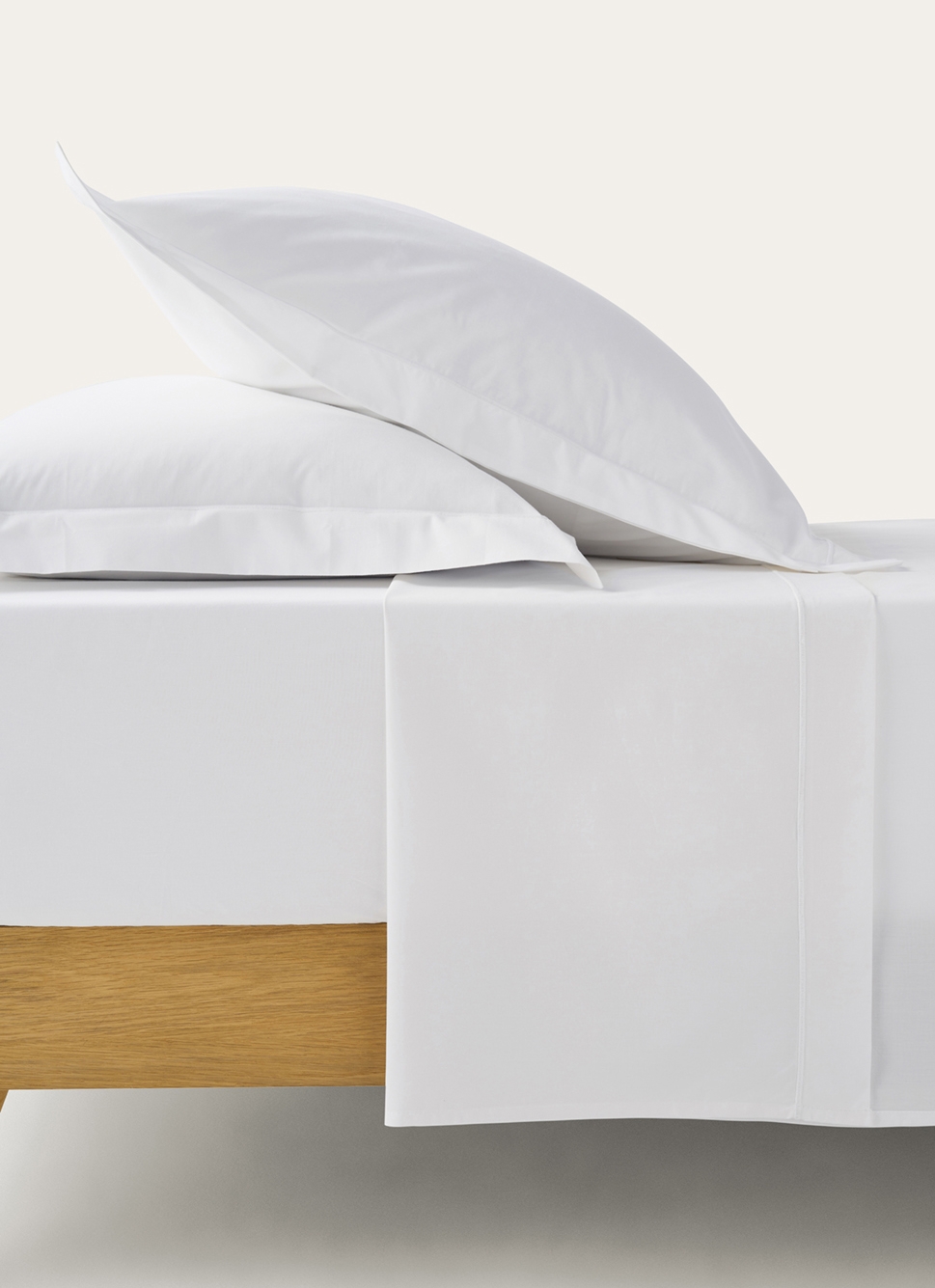 DRAP PLAT UNI EN PERCALE DE COTON BLEU MINÉRAL