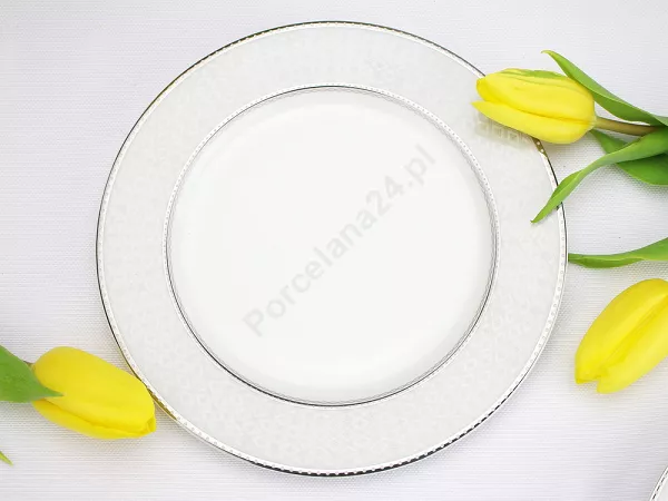 Serwis obiadowy na 6 osób (24 el.) Bogucice - Moza Platin 1132