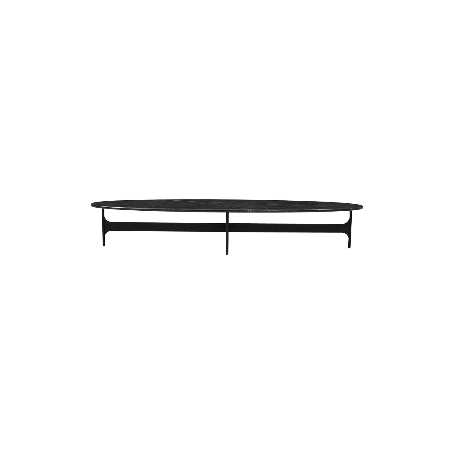 Floema Oval sofabord, black
