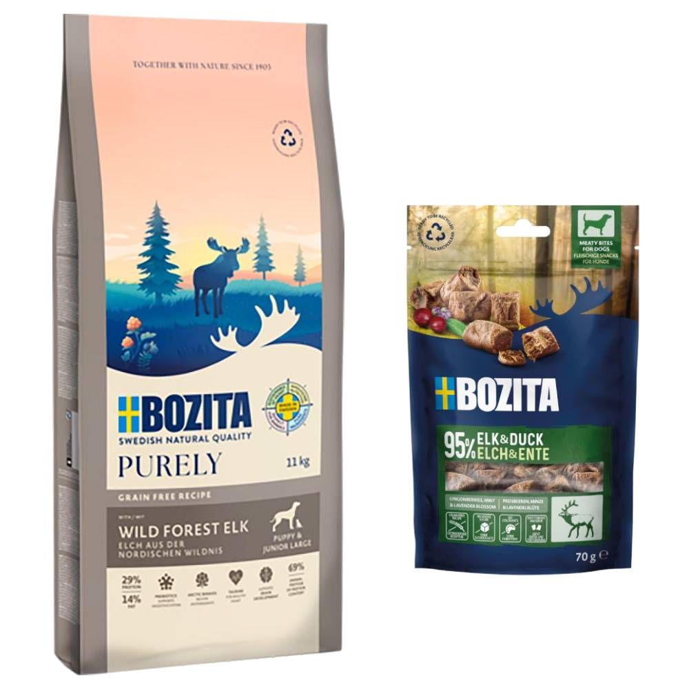 Bozita Dry Dog Food + 2 x 70g Bozita Dog Treats Free! *