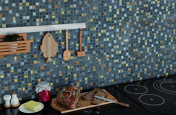DECORA MOSAICOS Carrelage mosaïque BAMBOO Noir 30x30 cm