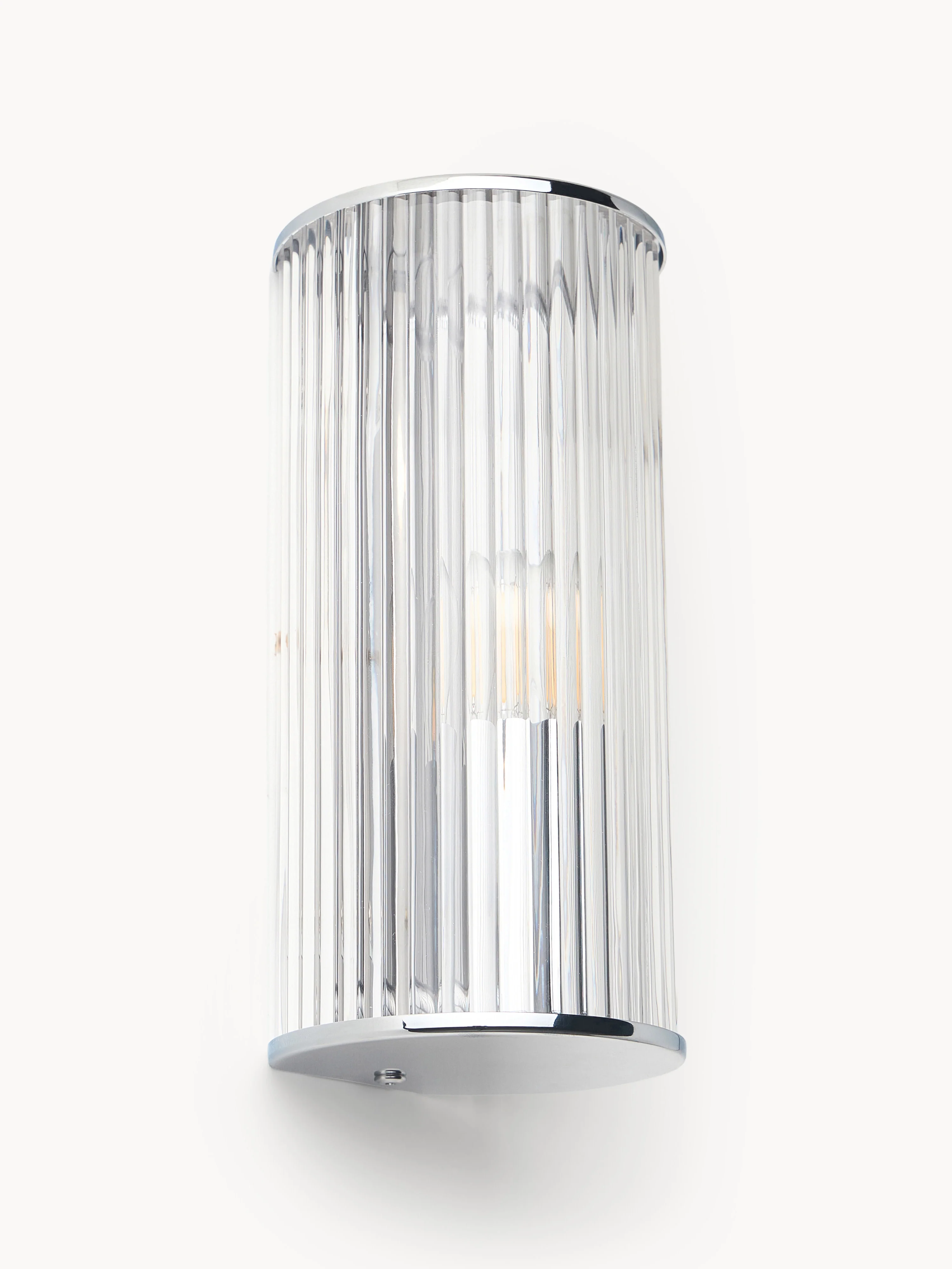 Wandleuchte Emmi mit Riffelglas