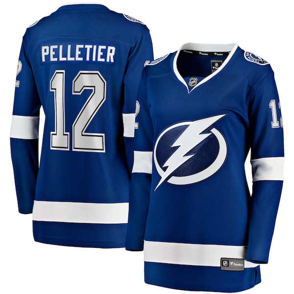 Jakob Pelletier Tampa Bay Lightning  Women's Home Breakaway Jersey - Blue