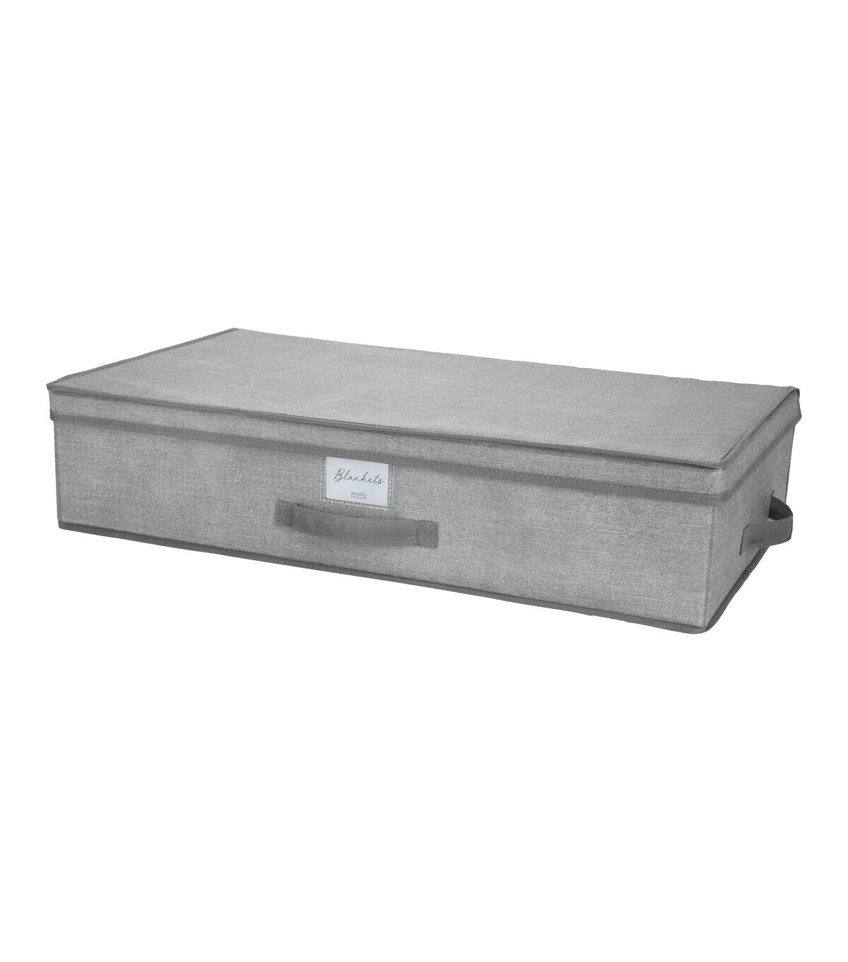 Simplify 28 x 16 Heather Gray Under the Bed Storage Box