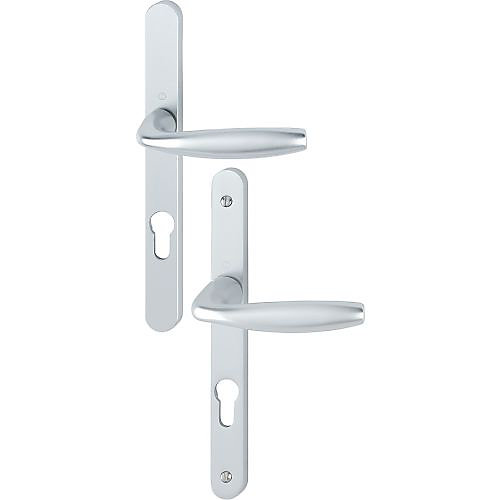 Ensemble poignée sur plaque New-York 1810RH/300LMSGL/1810 HOPPE Argent PZ70 - 3293355