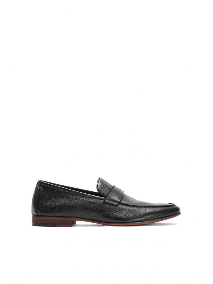 Men's black loafers