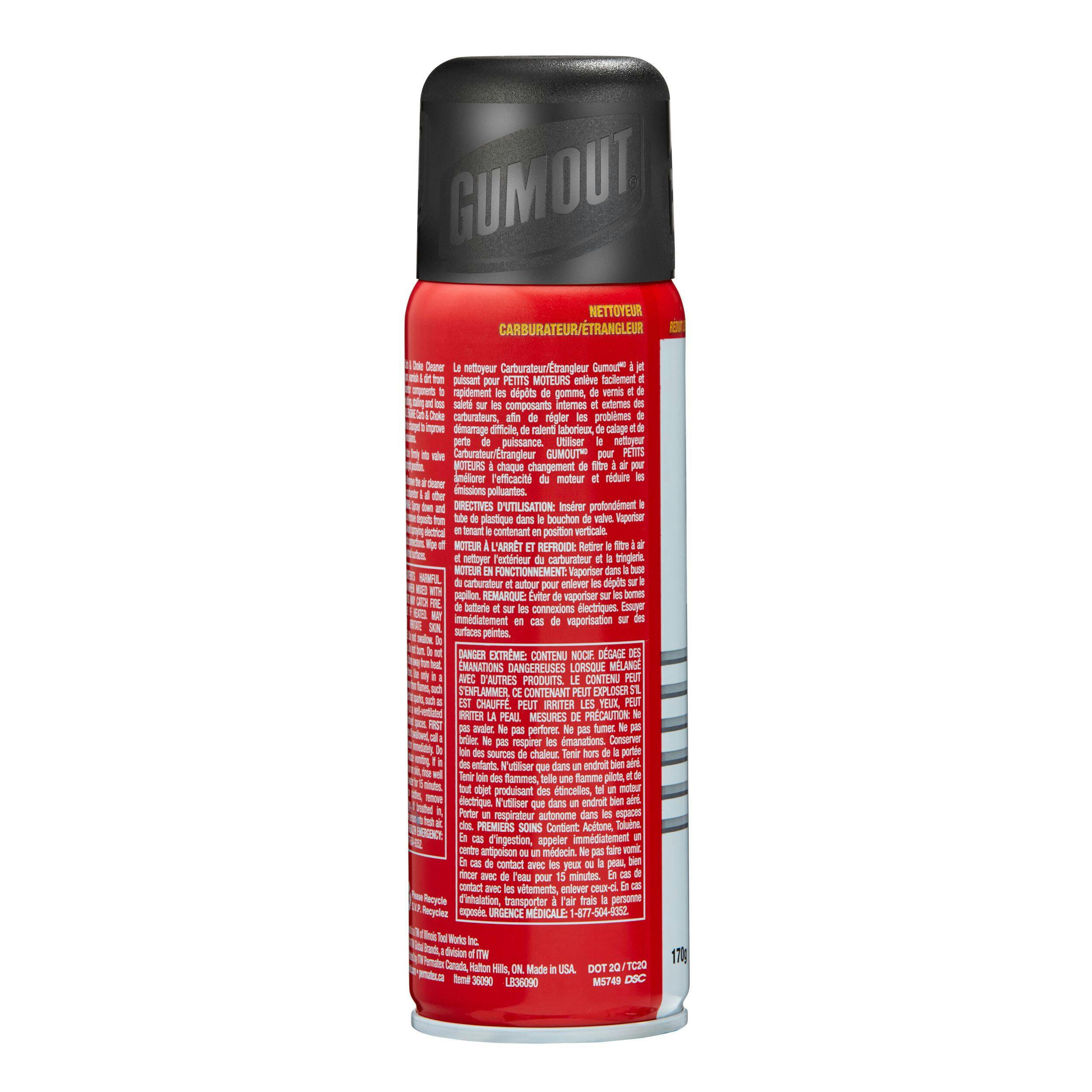 Gumout® 36090 Small Engine Carb & Choke Cleaner, 170-g