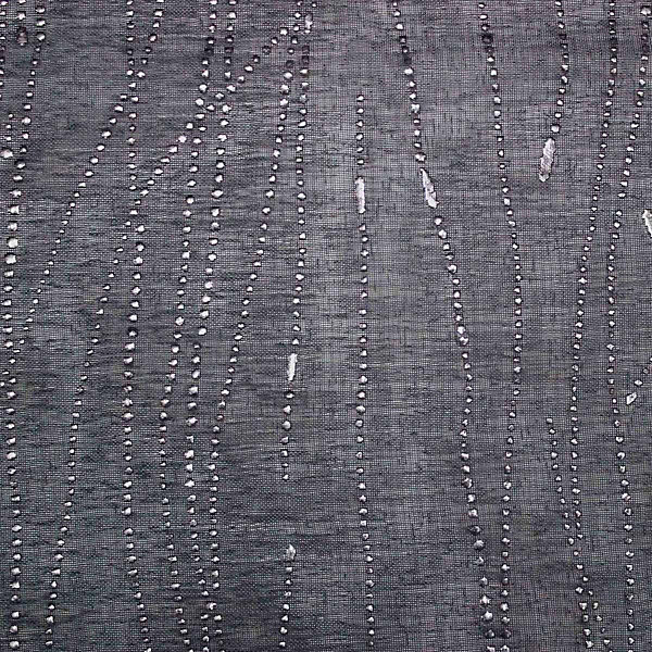 Paire droite passants 2 x 45 x 160 cm voile sable applique filiane Anthracite