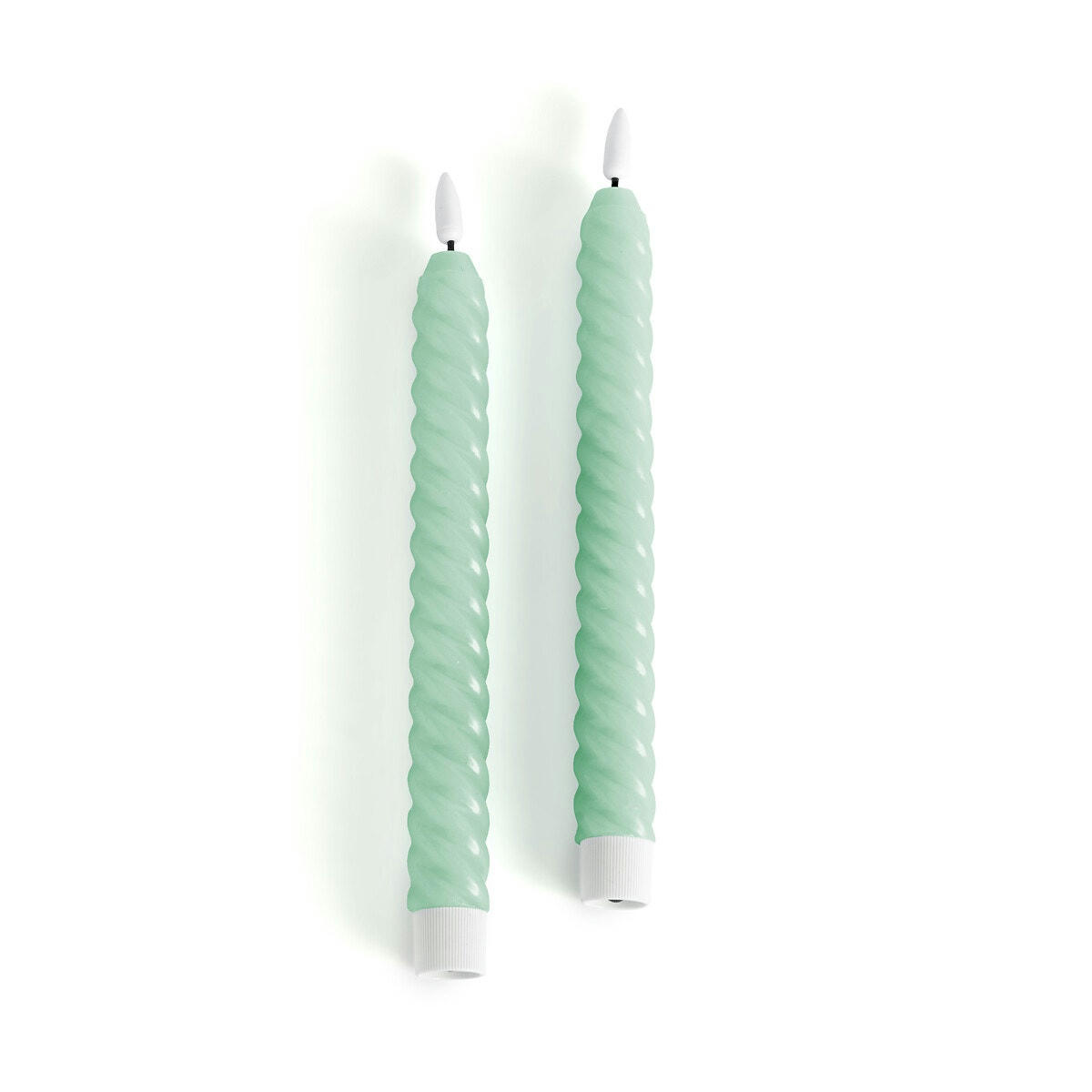 Lot de 2 bougies à led torsadées, Galaty