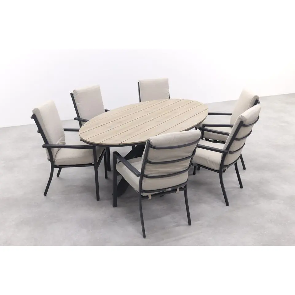 GI Sergio / Edison 220 x 115 cm. tafel - ovale tuinset