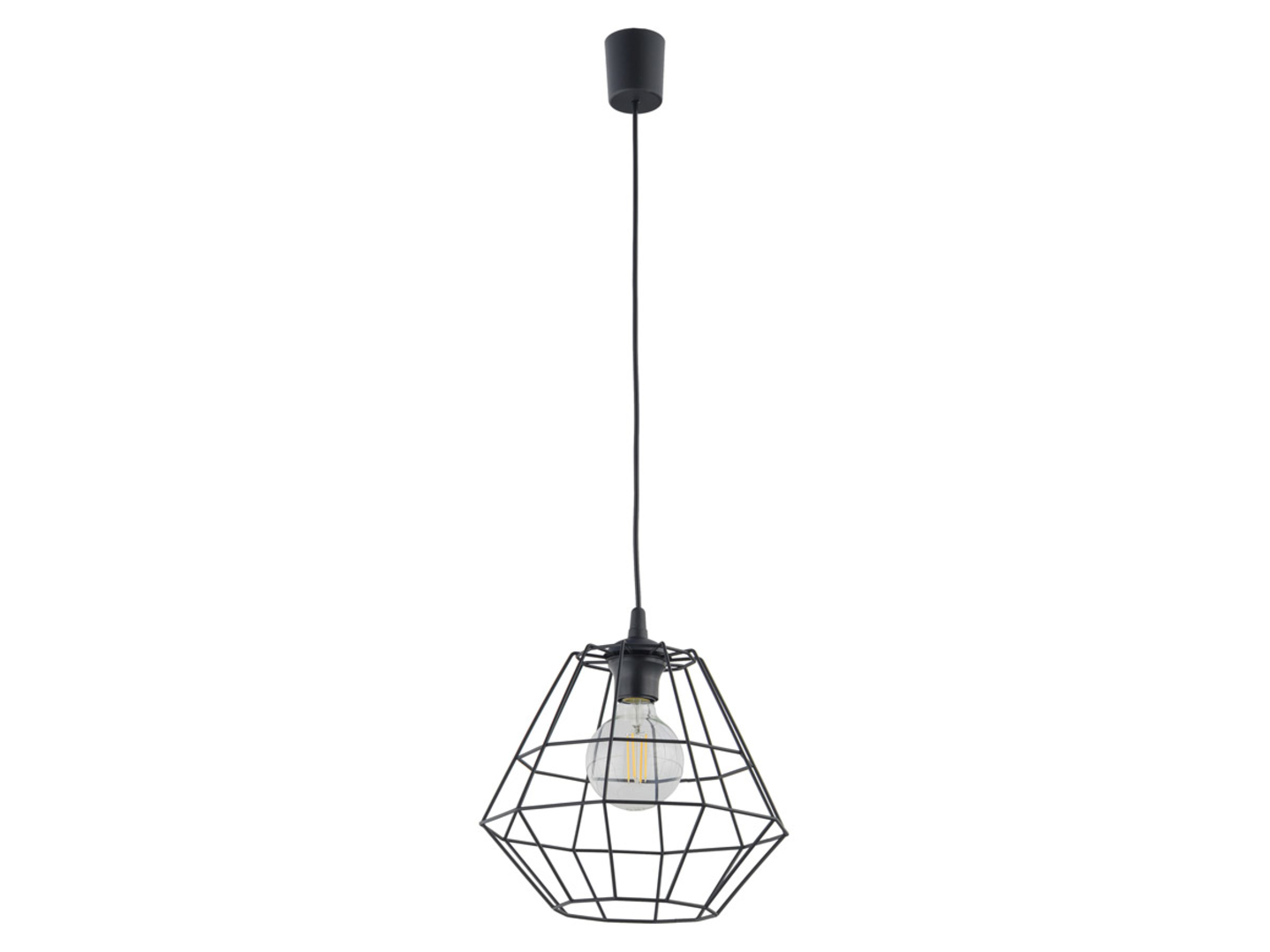 Lampa wisząca Diamondmetalowa czarna