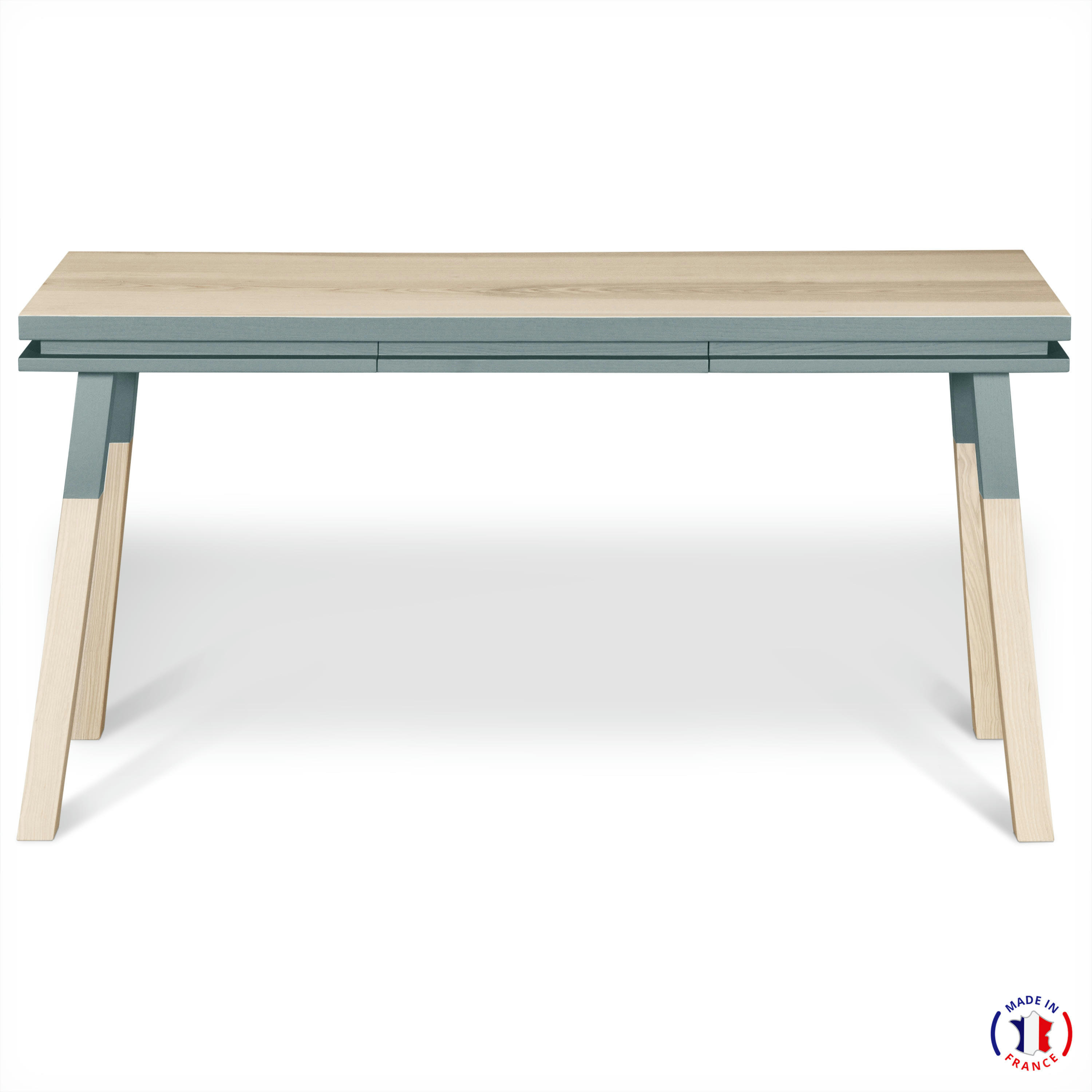 EGEE - Bureau Console rectangulaire 140 cm, 100% frêne massif