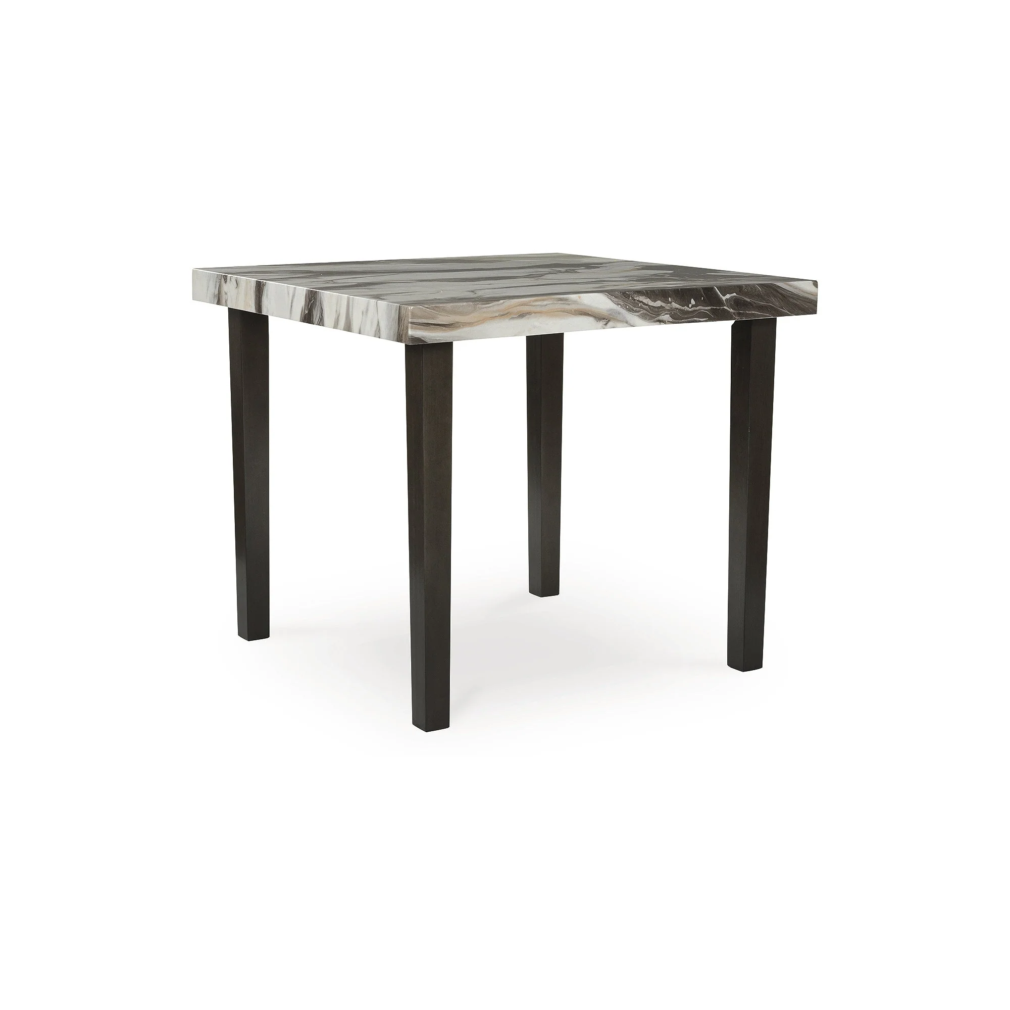Signature Design by Ashley Zendalia Dark Brown/Gray Counter Height Dining Table - 42 W x 42 D x 36 H