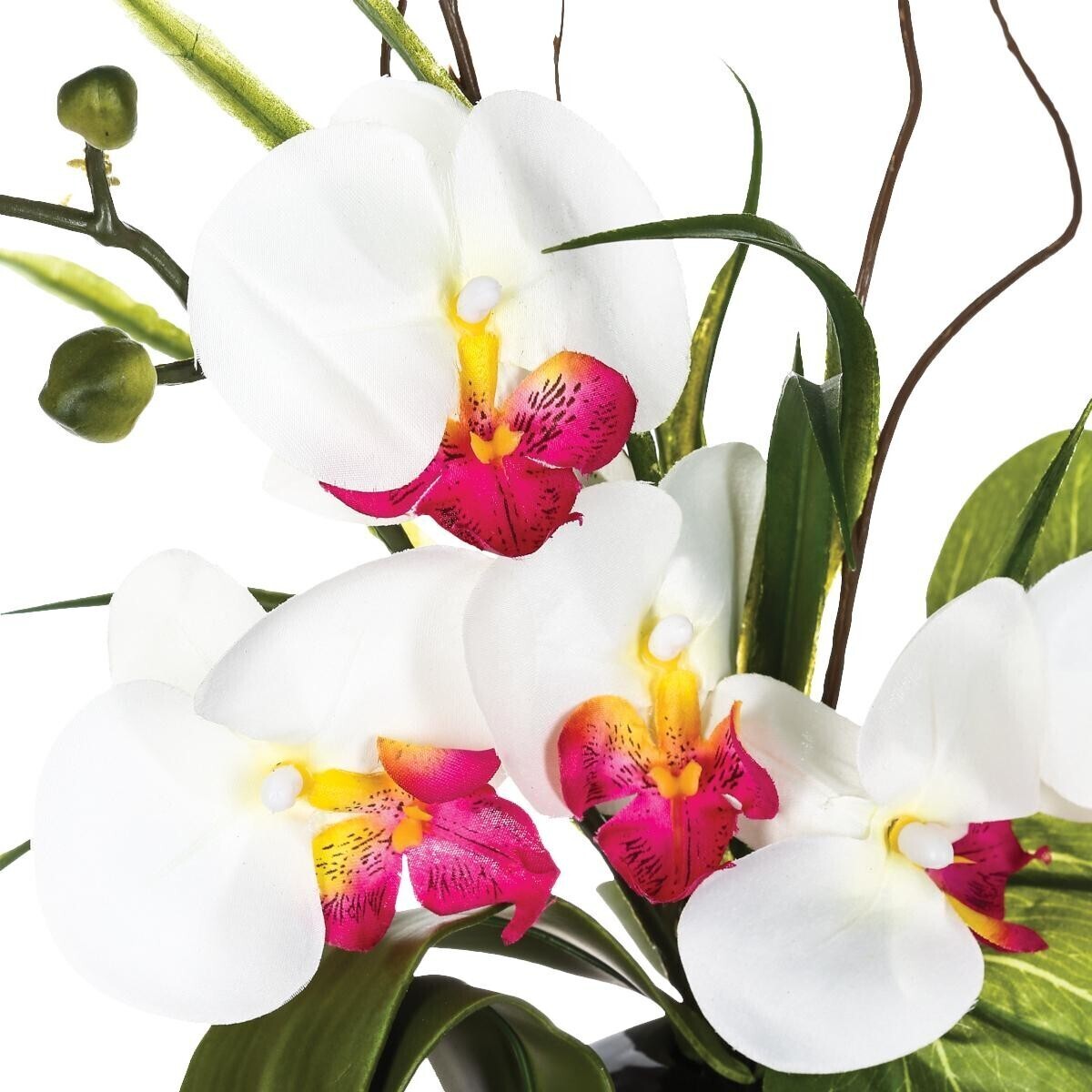 Artificial orchids vase Ceramic vase, H.44 cm