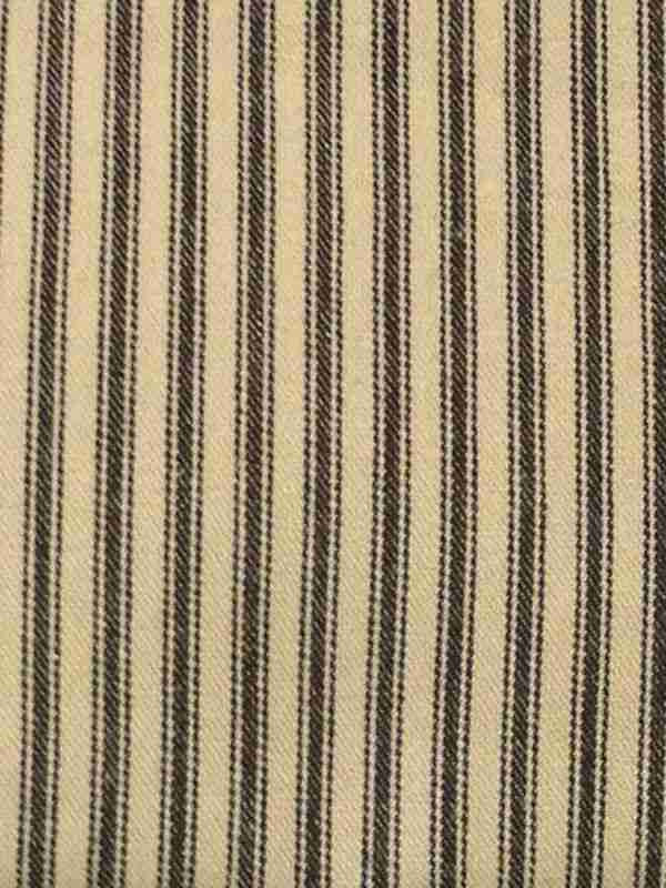 York Ticking Black Shower Curtain
