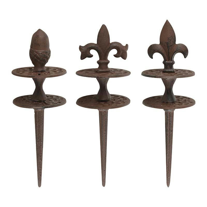 - Lot de 3 guides tuyaux Fonte 29 cm