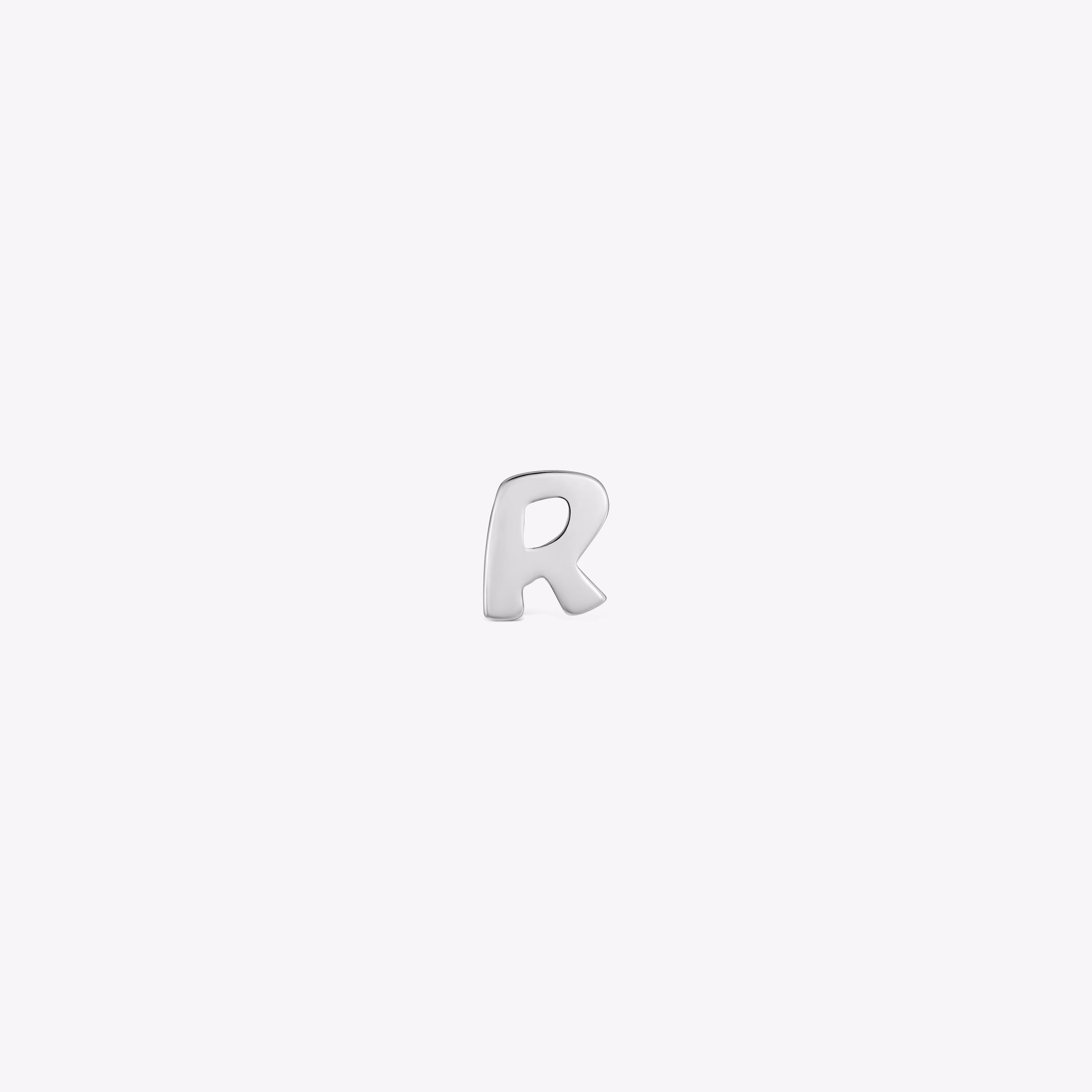 Charm TOUS Mesh Tube de plata letra R 7 mm