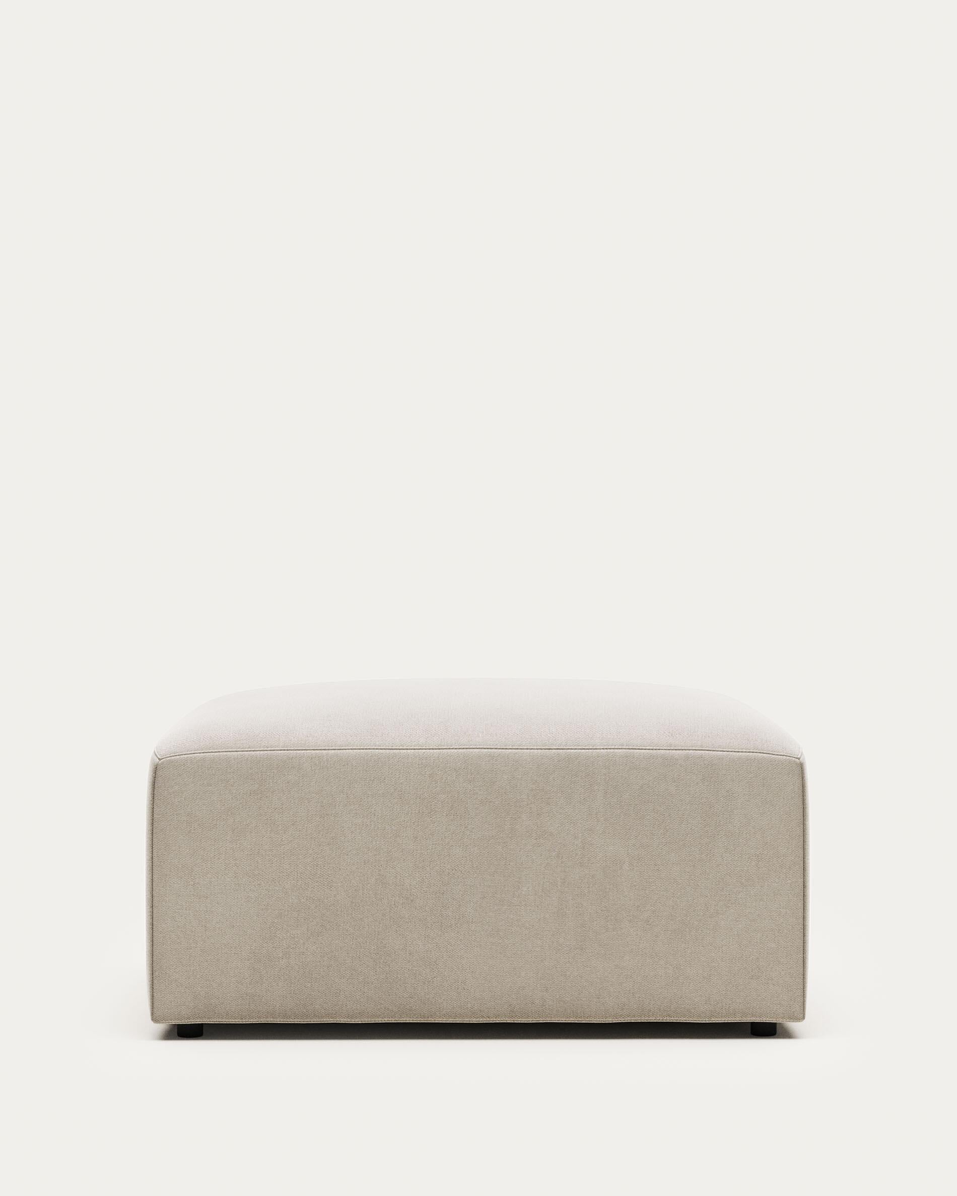 Blok beige chenille footrest 90 x 74cm FSC Mix Credit