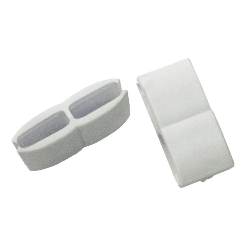 MONTERINGSBESLAG RÜGEN HVIT 4,5X1,5 CM 4STK/PK