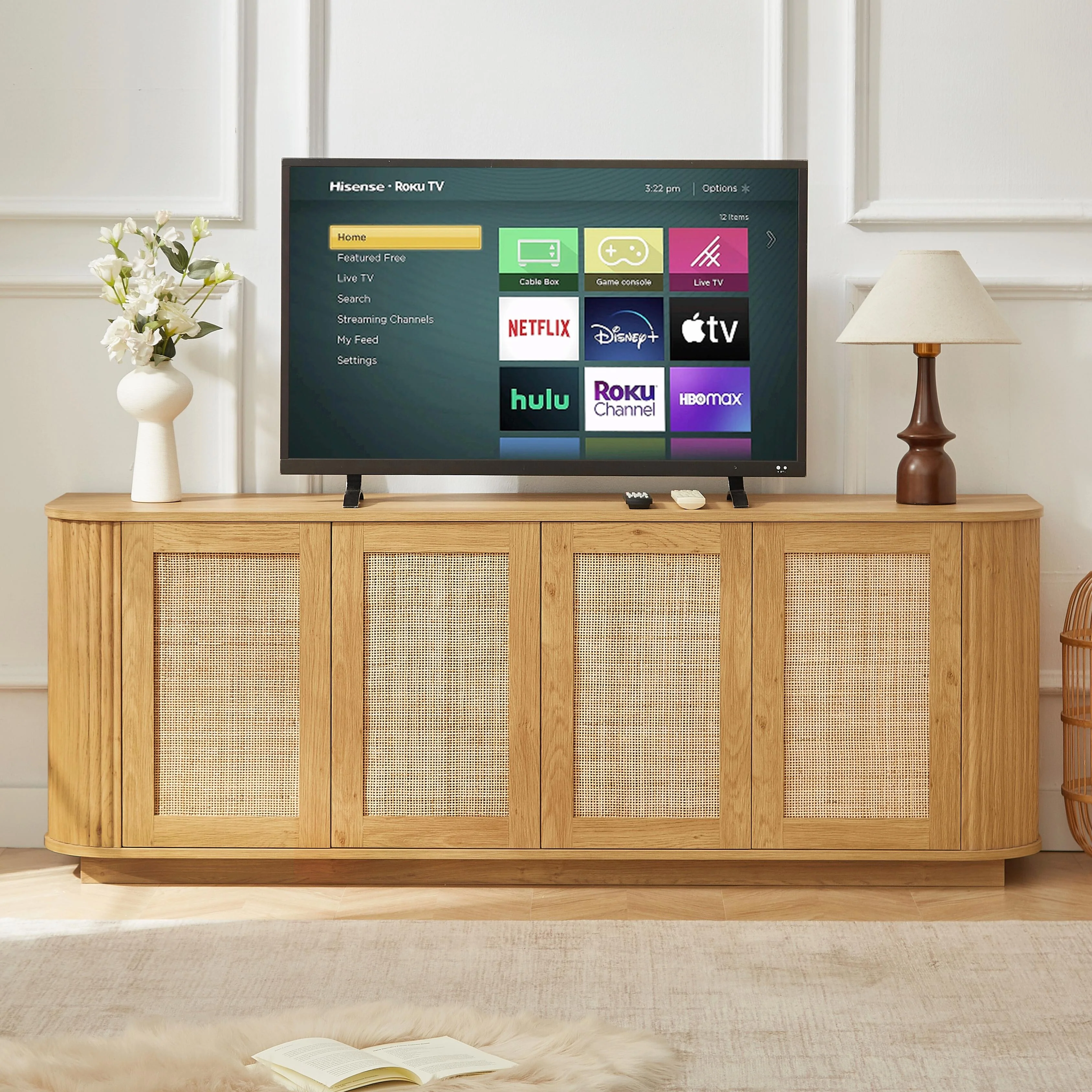 64-Inch Wave Shaped TV Stand