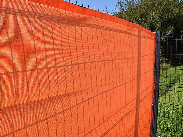 Brise-vue 90% - Orange - 185g/m² - Boutonnières 2m x 50m Orange