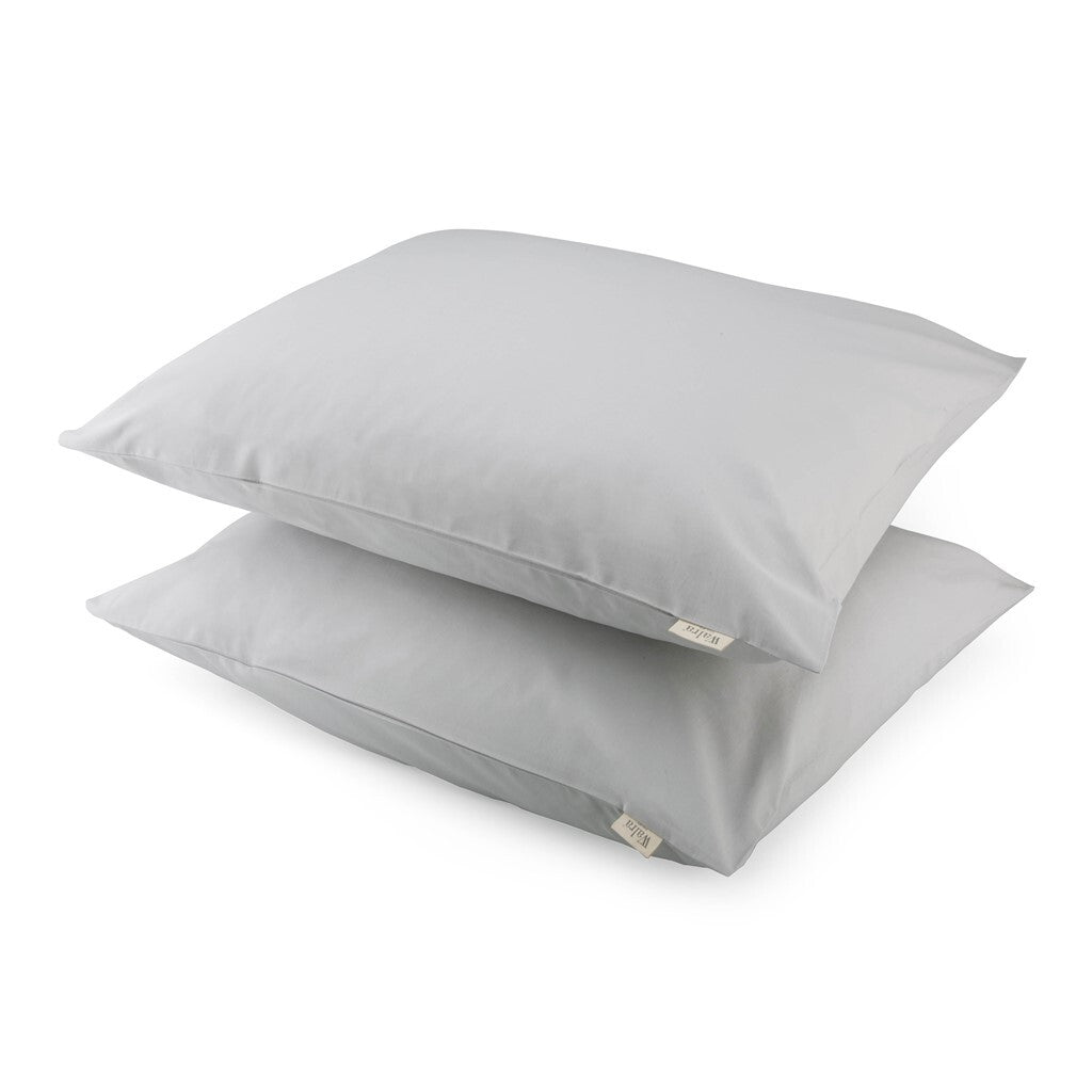 Walra - Kussensloop Crispy Cotton - 2x 60x70 cm - Grijs