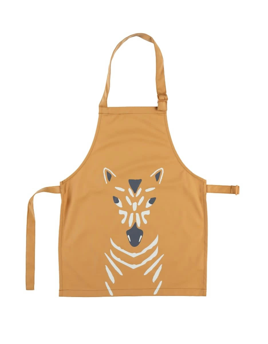 - Tablier junior ciré, ocre