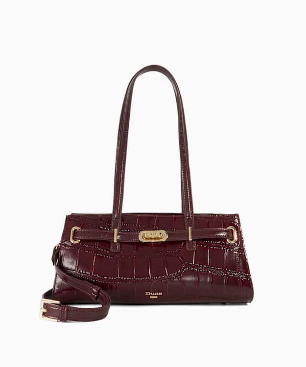 Depend Burgundy - Leather Shoulder Bag