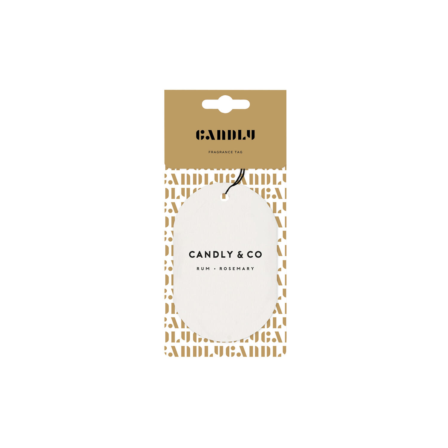 No. 2 Scented Car/Room Tag, Rum/Rosemary