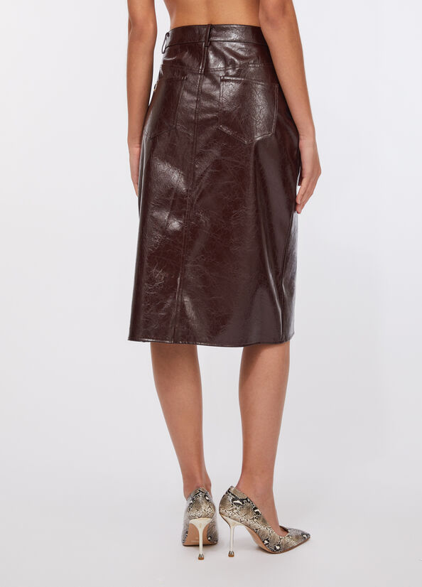 Gonna cinque tasche glossy