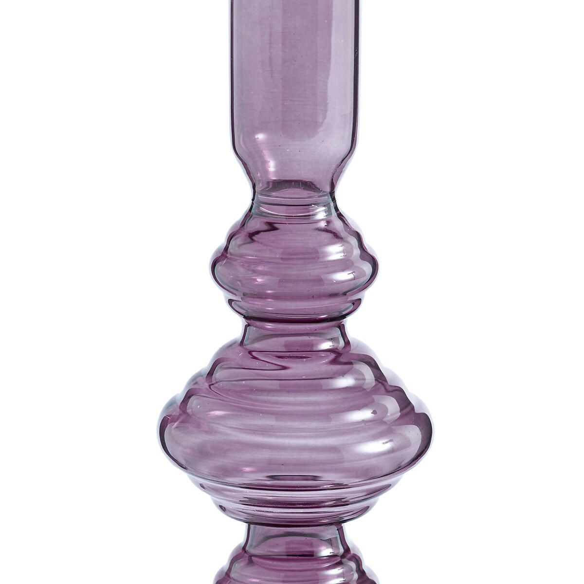 Bougeoir en verre H22 cm, Lolita