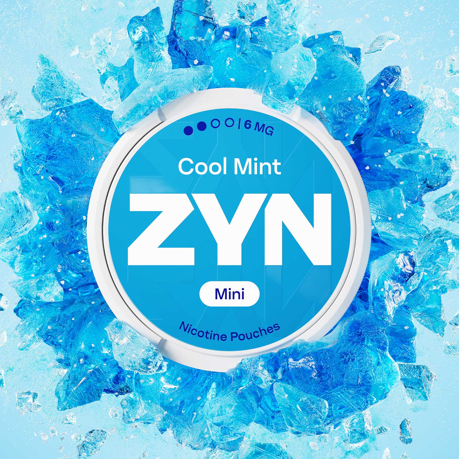Zyn Nicotine Pouch Cool Mint 6mg Strong MINI