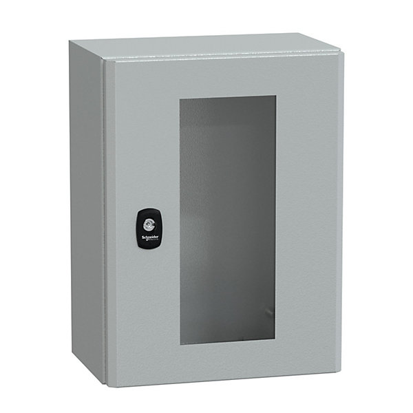Nsys3d4320t Coffret Métallique étanche Ip66 - 400x300x200 - Porte Vitrée - Spacial S3d - Schneider Electric